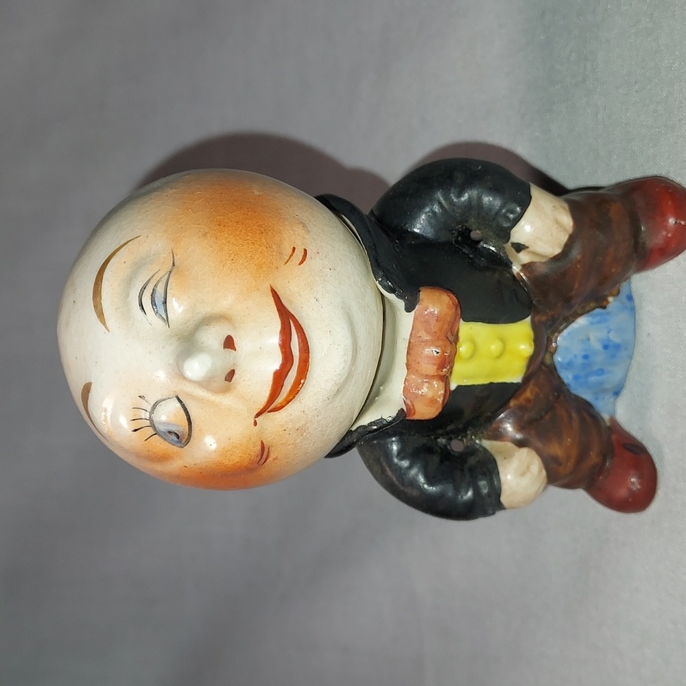 Anthropomorphic Smiling Winking Moon Man Salt & Pepper Shakers